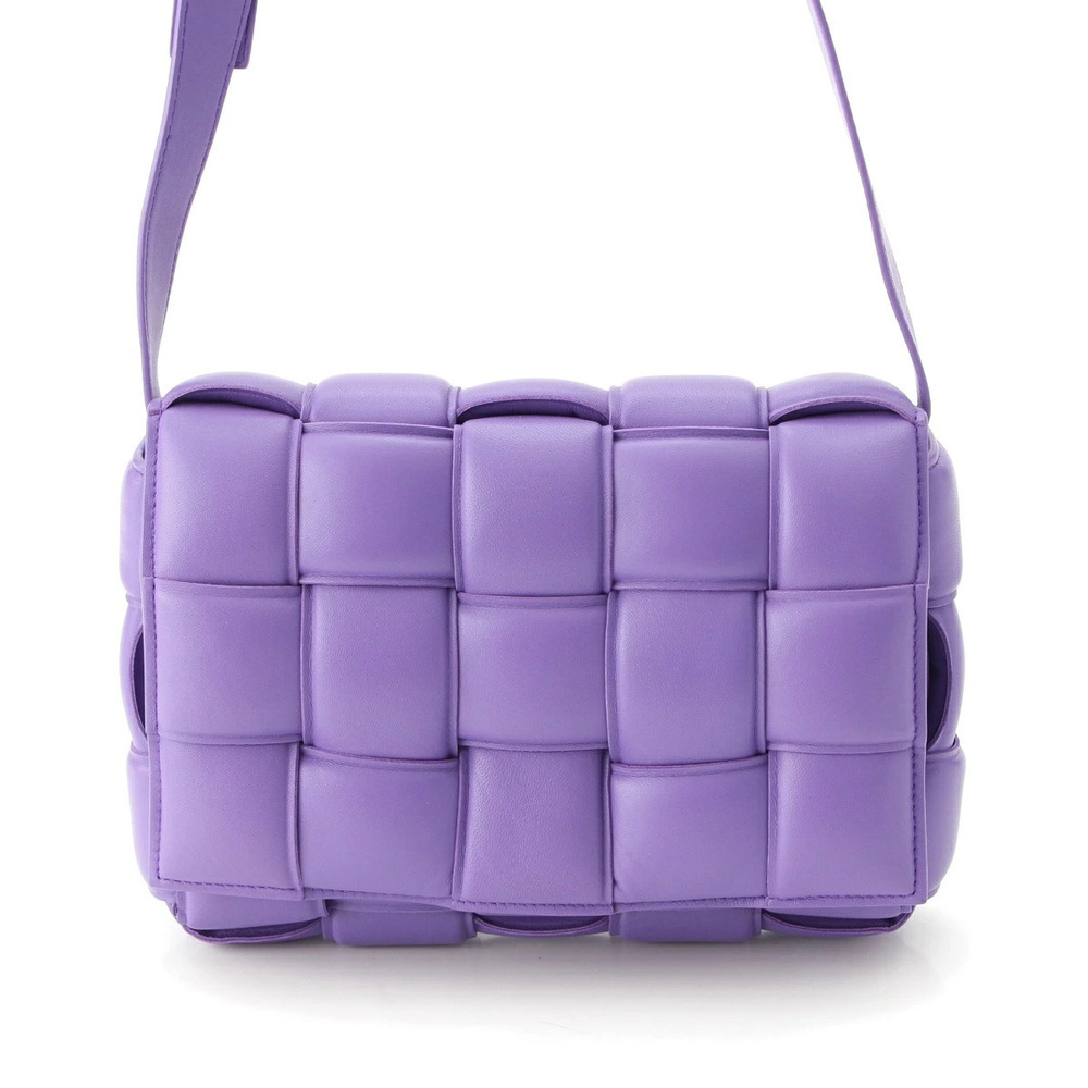 Bottega Veneta Intrecciato Padded Cassette Shoulder Bag Purple